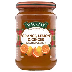 Mackays Marmalade Orange Lemon And Ginger 340G