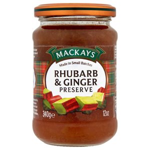 Mackays Preserve Rhubarb & Ginger 340G