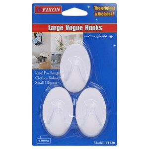 Fixon Hook Large Vogue 1230 3 Pieces