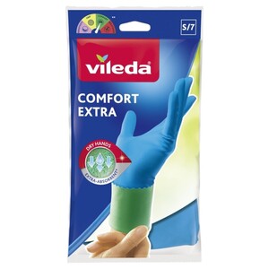 Vileda Gloves Comfort Extra S/7