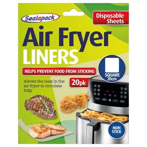 Sealapack Disposable Air Fry Liner Square 20 Pieces 20Cm