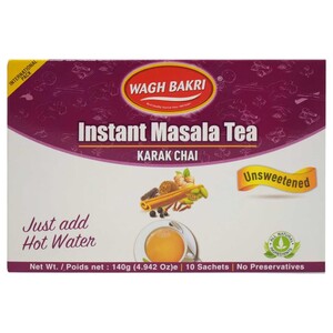 Wagh Bakri Unsweetened Instant Masala Tea Karak Chai 140G