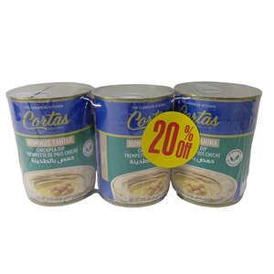Cortas Hummus Tahina 400G *3 -20%