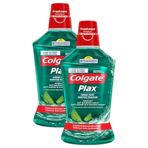 Colgate Plax Mouthwash Freshmint Green 500Ml X2