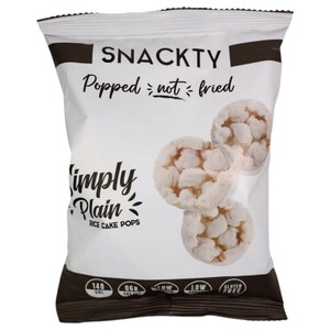 Snackty Rice Cake Pops Simply Plain 38G