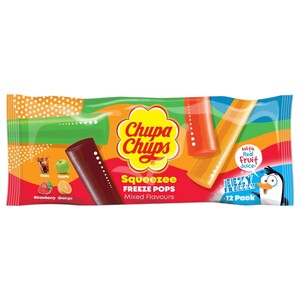 Chupa Chups Squeezee Freeze Pops 12 Pieces 45Ml