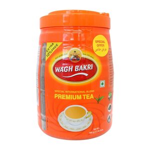Wagh Bakri Premium Tea Pet Jar (10% Extra Free) 495 Gr