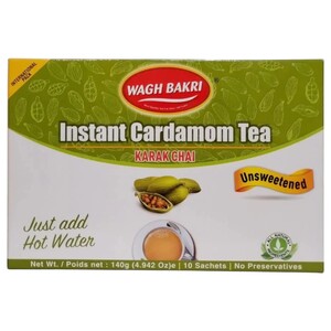 Wagh Bakri Unsweetened Cardamom Instant Tea Premix 140G