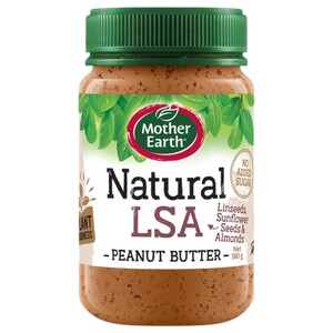 Mother Earth Natural Lsa Peanut Butter 380G