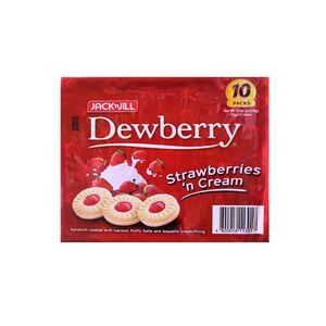 Jack' N Jill Dewberry Strawberry Cookies (10 X 33 Gr) 330 Gr