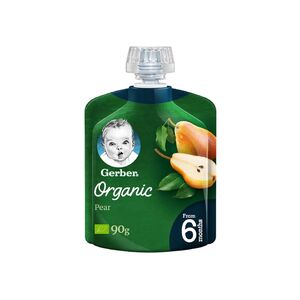 Gerber Organic Puree Pear 90G