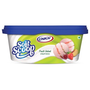 Unikai Soft Scoop Ice Cream Fruit Salad 1L