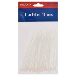 Sirocco Cable Ties 2.5 X 100 Mm X 50 Pieces