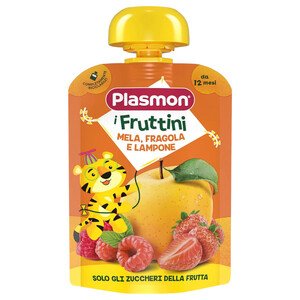 Plasmon Fruttini Mela Fragola & Lampone 130G
