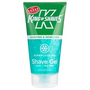 King Of Shaves Shaving Gel Aloe + Tea Tree Gel Cooling Menthol 150Ml