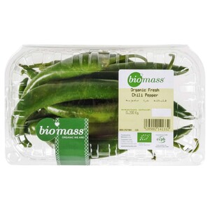 Biomass Organic Fresh Chilli Pepper 200G
