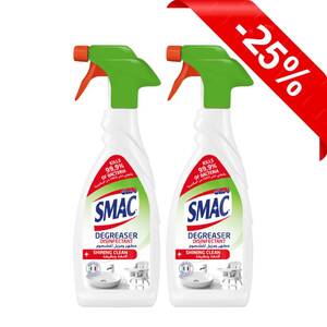 Smac Antiseptic Disinfectant 650Ml X2 -25% Off