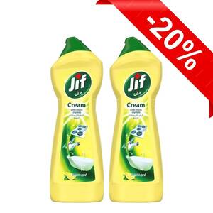 Jif Cream Cleaner Lemon 750Ml X2 -20% Off