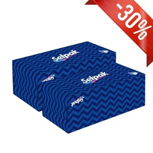 Selpak Facial Maxi Tissues 100 Sheets X2 -30%