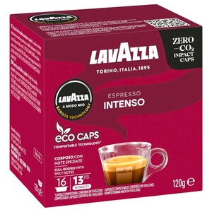 Lavazza A Modo Mio Compostable Coffee Capsule Intenso 16 Capsules 120G