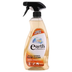 Earth Choice Bath & Shower Rapid Cleaner Natural Anti-Bacterial 600Ml