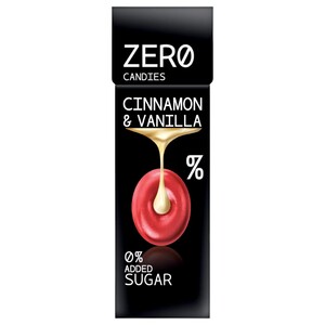 Zero Candies Cinnamon & Vanilla 0% Added Sugar 36G