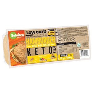 Balviten Low Carb Hamburger Buns With Sesame Gluten Free 170G