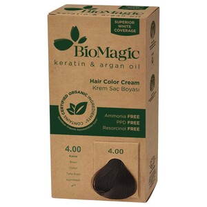 Biomagic Hair Color Cream K 4/00 Brown