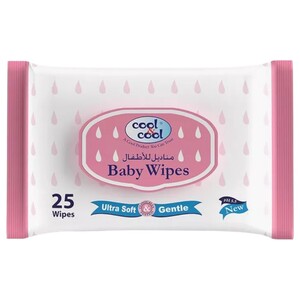 Cool & Cool Baby Wipes Ultra Soft 25 Pieces