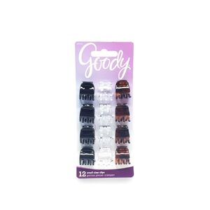 Goody Classics 3 Prong Mini Claw Clip 12 Ct # 1942509
