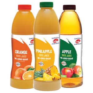 Al Ain Farms Fresh Juice Assorted 3 Pieces 1L