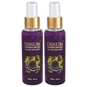 Ossum Body Mist Blueberry 120Ml X2