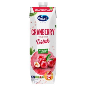 Ocean Spray Juice Cranberry No Added Sugar 1L