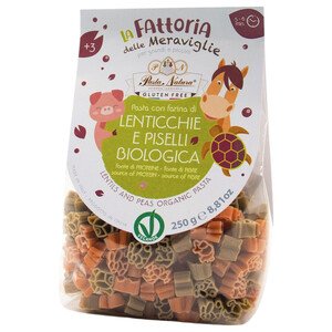Pasta Natura Pasta Kids Red Lentil And Green Pea 250G