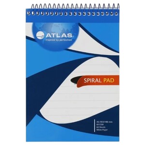 Atlas Spiral Notepad A4 70 Sheets