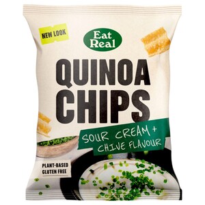Eat Real Quinoa Chips Sour Cream + Chives 40G