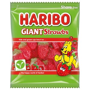 Haribo Giant Strawbs 160G