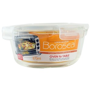 Locknlock Oven Glass Round With Lid 870Ml