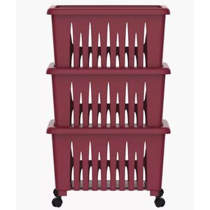 Cosmoplast Storage Rack 3 Tiers With Wheels Ifhhvr380