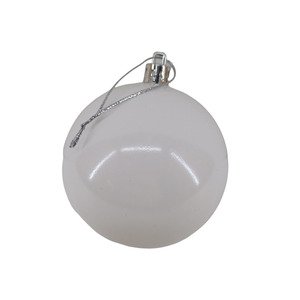 Faddoul Christmas Tree Decoration White & Red 6Pcs