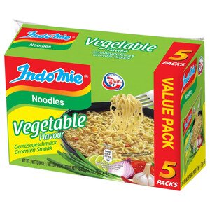 Indomie Vegetable Noodle 75G 4 + 1 Free