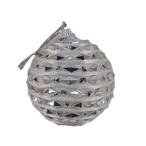 Faddoul Christmas Tree Decoration Silver 6Pcs