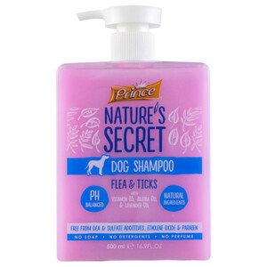 Prince Nature's Secret Dog Shampoo Flea & Ticks 500Ml
