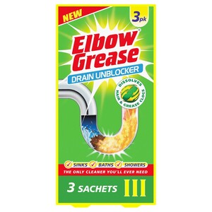 Elbow Grease Drain Unblocker 3 Sachets