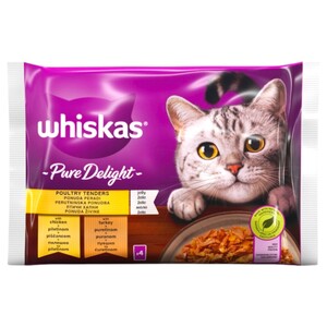 Whiskas Pure Delight Poultry Adult 85G X4