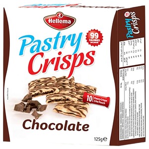 Hellema Pastry Crisps Chocolate 125G