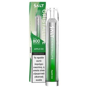 Salt Cristallite Vape Apple Ice 800 Puffs 20Mg 2Ml