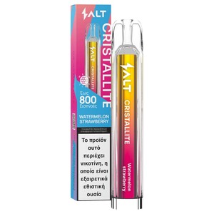 Salt Cristallite Vape Watermelon Strawberry 800 Puffs 20Mg 2Ml