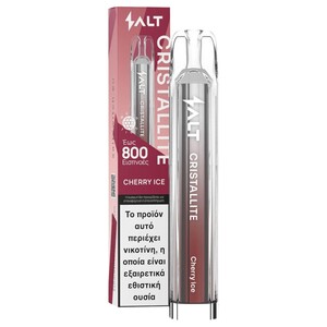 Salt Cristallite Vape Cherry Ice 800 Puffs 20Mg 2Ml