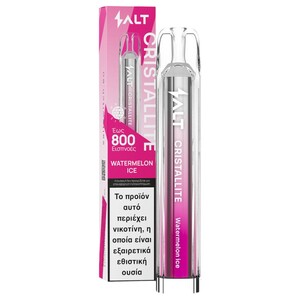 Salt Cristallite Vape Watermelon Ice 800 Puffs 20Mg 2Ml